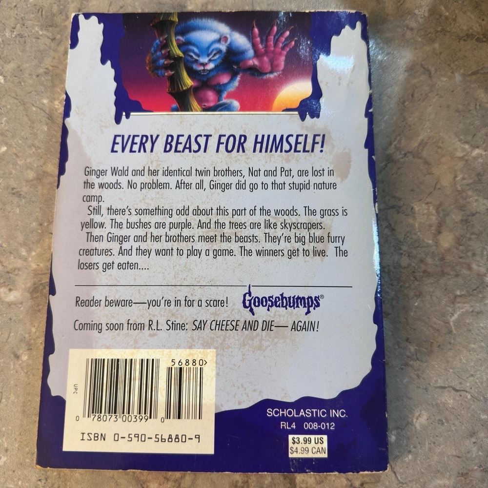 R.L. Stine Goosebumps #43 The Beast From The East Paperback 1996 Scholastic - Picture 3 of 9